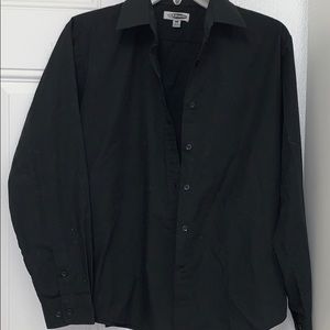 Black Long Sleeve Button Down Serving/Dress Shirt